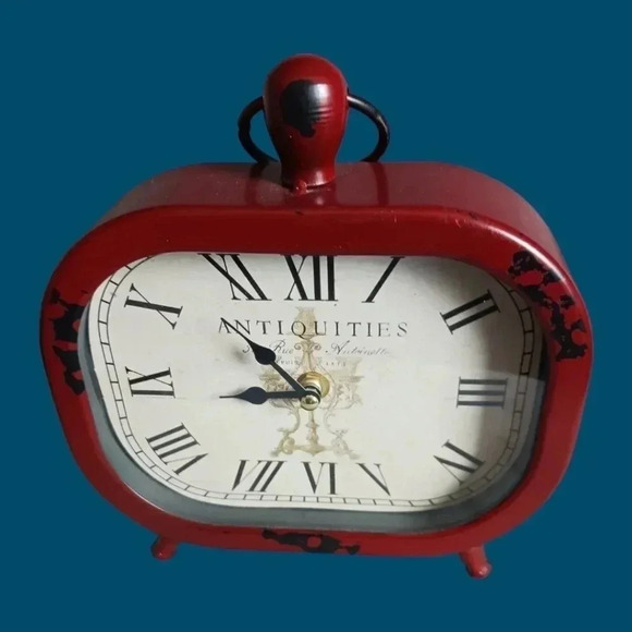 Quartz rustic analog metal tabletop copper color - Picture 4 of 8